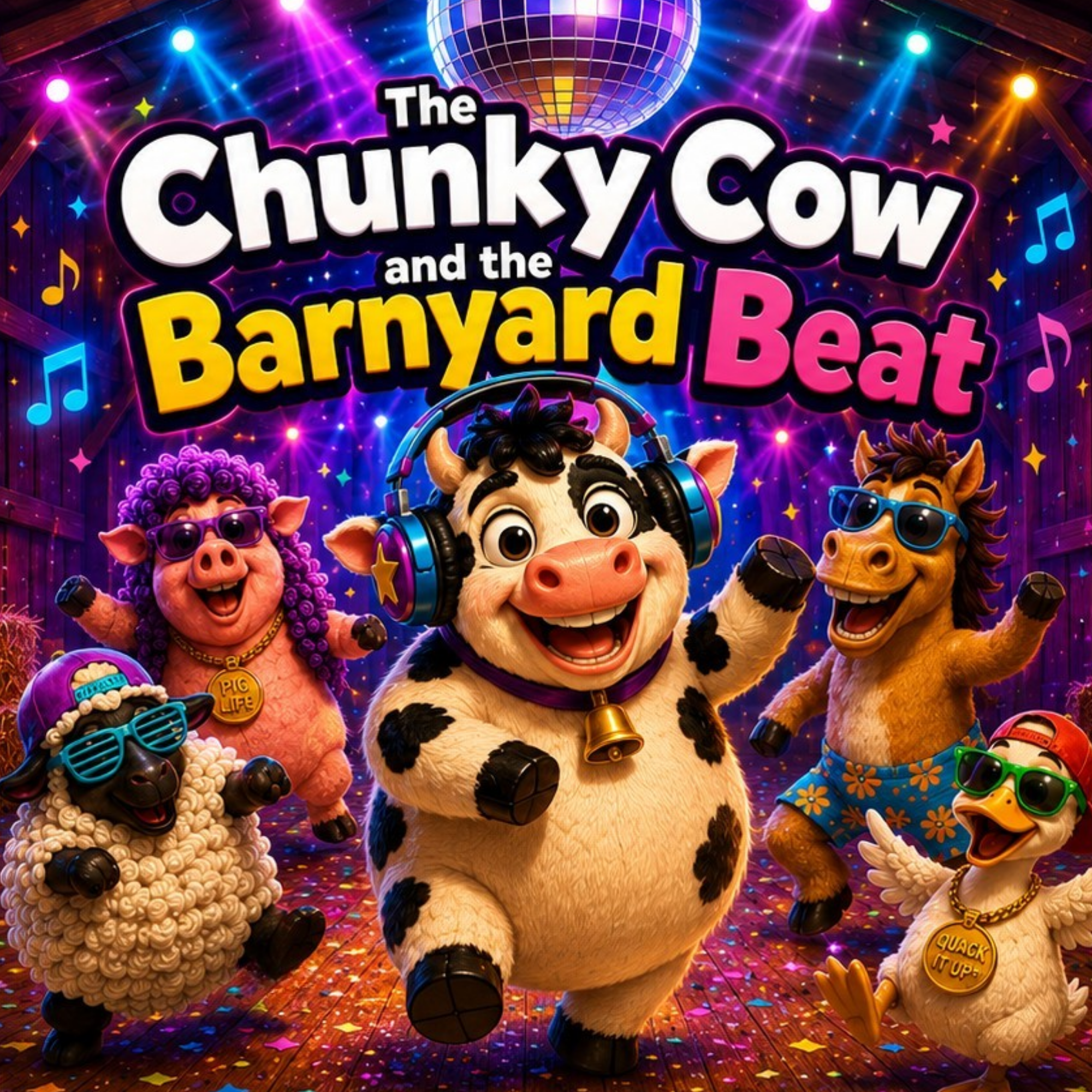 The Chunky Cow and the Barnyard Beat — book cover